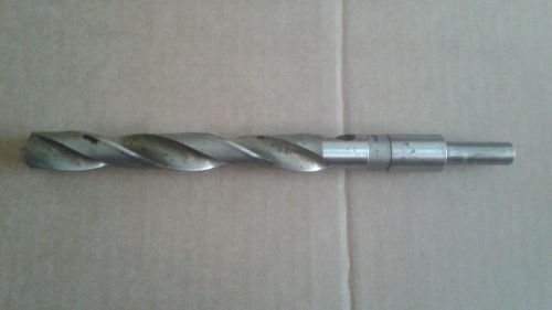 Vintage Morse 13/16&#034; Reduced Shank 1/2&#034; High Speed Drill Bit 10&#034; Long U.S.A.