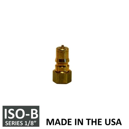 Foster fhk series 1/8&#034; k1b brass iso b hydraulic quick connect coupler plug usa for sale