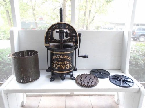 Cast iron enterprise press 8 qt~fruit~wine~olive~duck~deer~cider~farm tool for sale