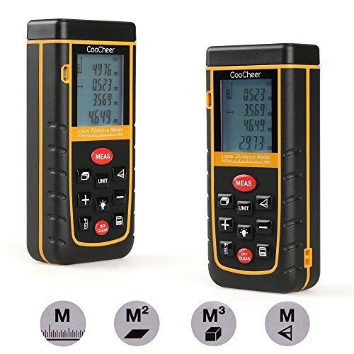 COOCHEER Coocheer Laser Distance Meter, Handy Laser Distance Meter with Mute