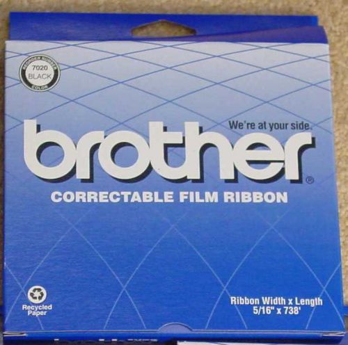 Genuine Brother Correctable Film Typewriter Ribbon 7020 Black - free ship