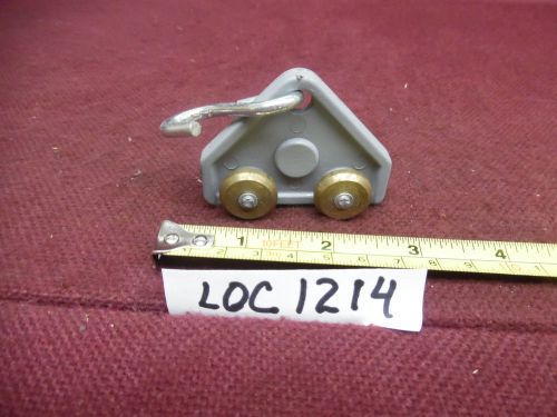 Trooley 4 brass wheels body is plastic , metal s hook loc 1214 for sale