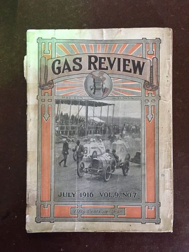 1916 Hit And Miss Gas Engine Review Antique Literature Magazine Nice