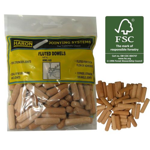 Haron fluted dowel 10mm use pvc wood glue &amp; framing aus brand - 40pcs or 100pcs for sale