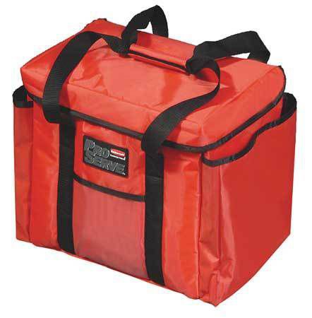 Sub, Sandwich Bag Insulated Delivery Bag, Red ,Rubbermaid, FG9F4000RED