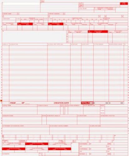 Ub-04 (cms 1450) health insurance claim form (pack of 500 sheets) for sale