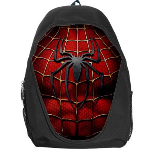 Spiderman chest logo human mutate teen kids canvas school backpack bag rucksack for sale