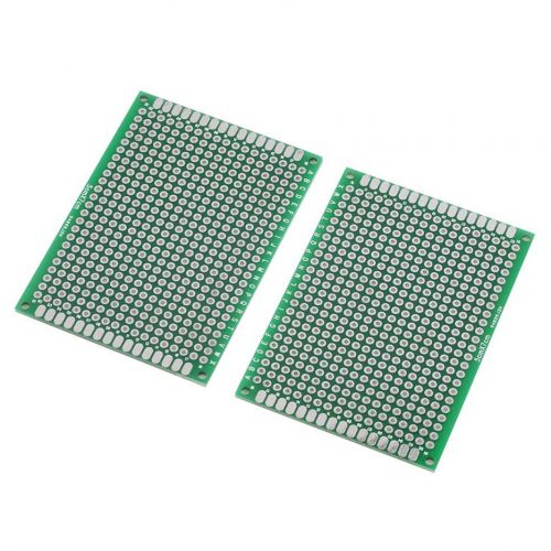 New double side prototype pcb tinned green universal breadboard 5x7cm~fg for sale