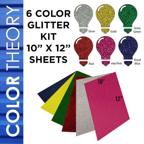 Heat Transfer Vinyl 10&#034;X12&#034; 10-COLOR STARTER BUNDLE Tshirt Iron On Heat Press