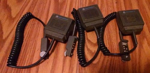 Lot of 3 genuine oem motorola nmn6082a mt500 portable radio speaker microphone for sale