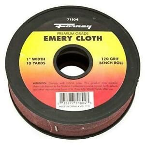 Forney 71804 Emery Cloth, 120-Grit, 1-Inch-by-10-Yard Bench Roll