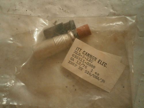 Itt cannon xlr-5-12c xlr connector m 5 pos solder st cable mount 5 terminal for sale