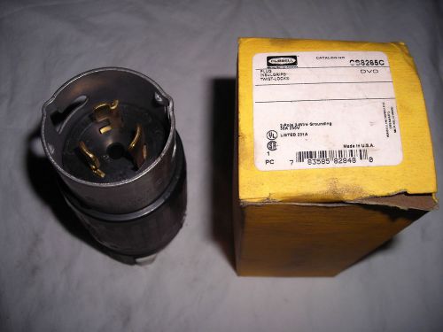 BRAND NEW HUBBEL CS8265C 250VAC 2P-3W TWIST-LOCK CONNECTOR PLUG