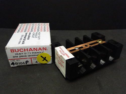 BUCHANAN Heavy Duty Phenolic Terminal Block B104