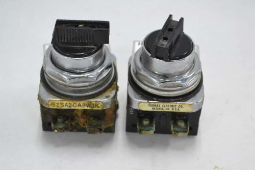 LOT 2 FURNAS 52SA2CABWJK OIL TIGHT 3 POSITION SELECTOR SWITCH SERIES B B354568