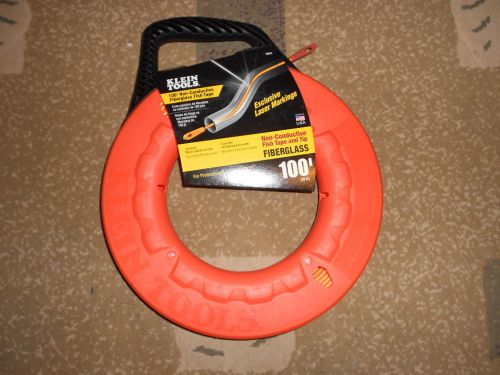 Klein Tools 56024 100&#039; x 3/16&#039; Fiberglass Fish Tape w laser marking