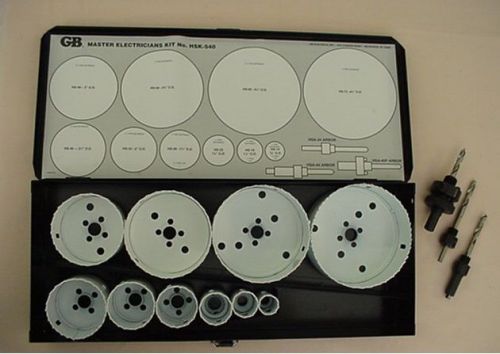 Gardner bender hole saw kit 1/2&#034; - 4&#034; for sale