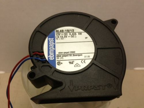 New emb papst rl-48-19/12 flatpak fan, 76 x 27mm, 24vdc for sale