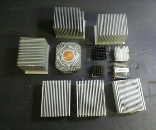 Lot of 11 Heatsink Aluminum copper Heat Sink for LED Power Transistor crafts