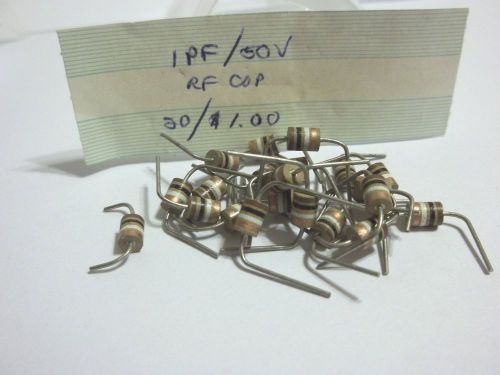 Lot of 20  Capacitors electronic Components  1PF / 50v RF COP