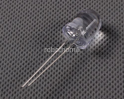 50PCS 10MM Round White White Super Bright LED White Light Emitting Diode new