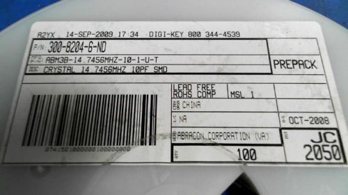 25-pcs 14.7456mhz 10pf abm3b-14.7456mhz-10-1-u-t 3b147456mhz101 for sale