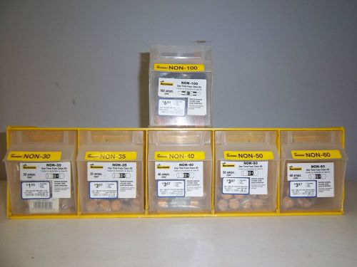 Cooper bussmann general purpose fuses lot &#034;non-30, -35, -40, -50, -60, -100&#034; for sale