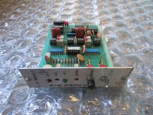 CNC AIR GAGE CO. T.I.R. MODULE BOARD CARD 85-TIR-100