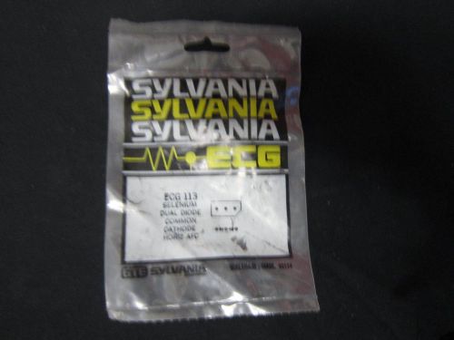 Philips ECG ECG113 NOS NIB Sylvania Selenium dual diode common cathode horiz afc