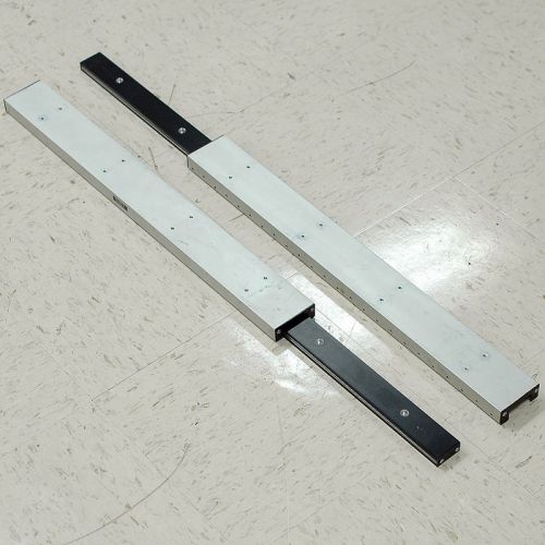 Lot: 2 del-tron precision linear rails ball slide bearing tables 57cm travel for sale