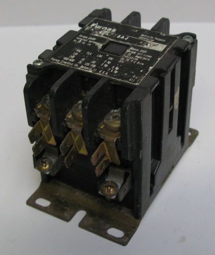 Furnas electric 3 pole definite purpose contactor 24vac coil 42af35aj usg for sale