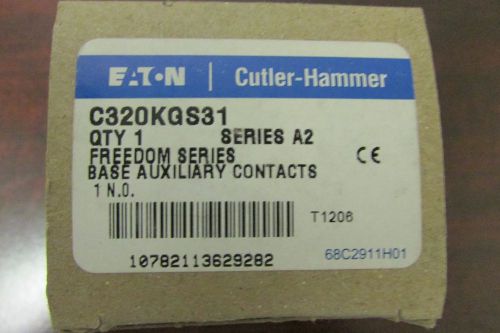 EATON CUTLER HAMMER C320KGS31 Freedom Series Side Mount NO Auxiliary Contact