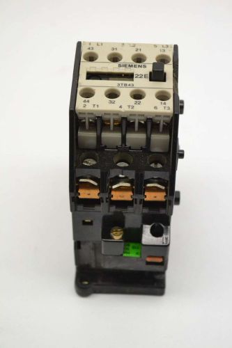 SIEMENS 3TB43 17-6E 600V-AC 3P 115V-AC 7.5/15HP 30A AMP AC CONTACTOR B396732