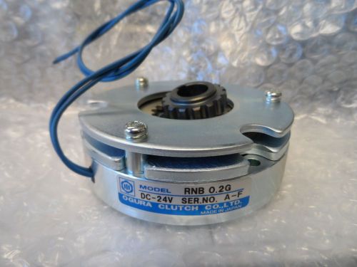Ogura clutch co. rnb 0.2g dc-24v electromagnet em spring applied brake for sale