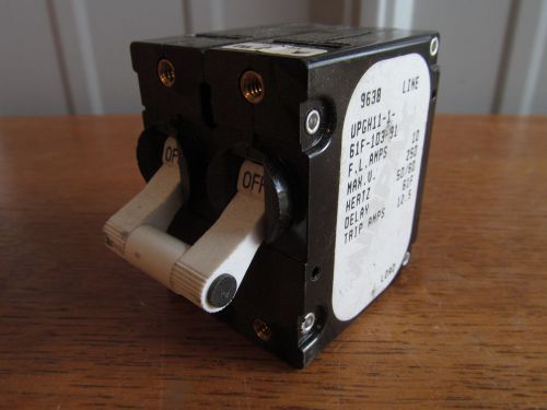 AIRPAX 10 amp CIRCUIT BREAKER 250 VAC Delay 61F #UPGH11-1-61F-103-91 (AM-5)