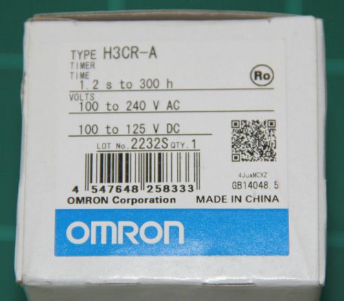 New OMRON H3CR-A TIMER 1.2 s. to 300 hr , 100 to 240 VAC / 100 to 125 VDC
