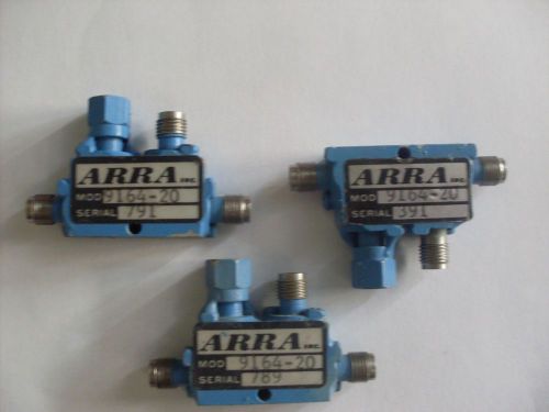 LOT OF 3 Arra Attenuator model: 9164-20 uesd