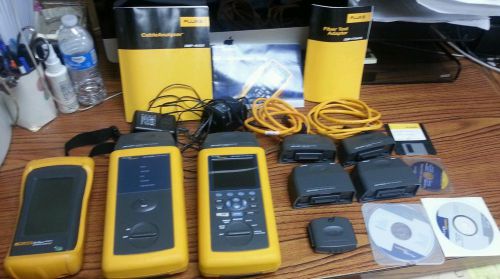 FLUKE DSP-4300 CABLE ANALYZER DSP-FTA440 MM FIBER MODULES CAT6