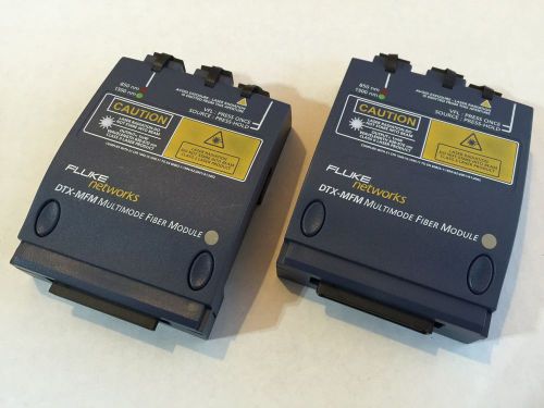 Fluke DTX-MFM MultiMode Fiber Module Set of Two 1200 1800