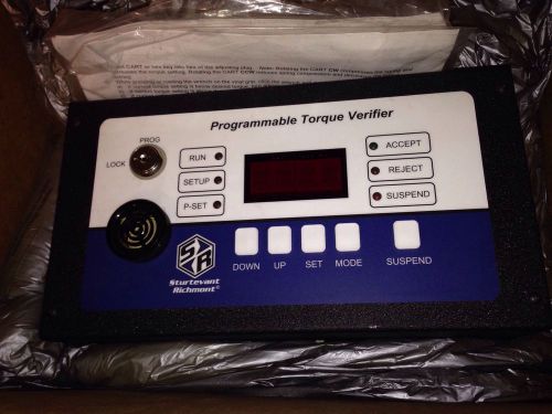 STURTEVANT RICHMONT 10235 PROGRAMMABLE  TORQUE VERIFIER, New In Box