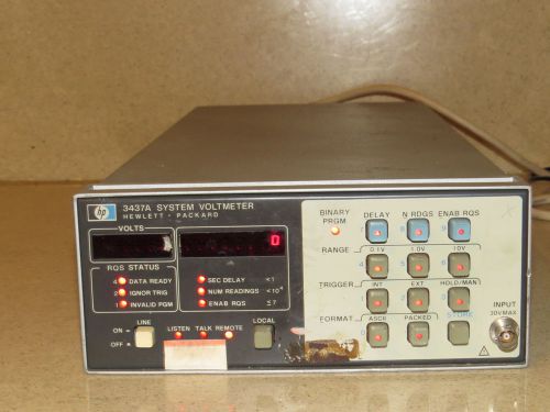 HP 3437a SYSTEM VOLTMETER (HV1)