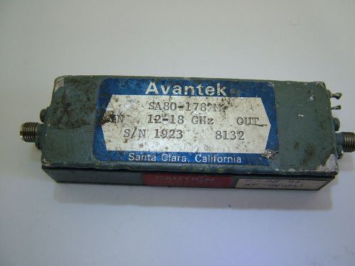 RF AMPLIFIER AVANTEK SA80-1782M 11 - 19GHz 23dB