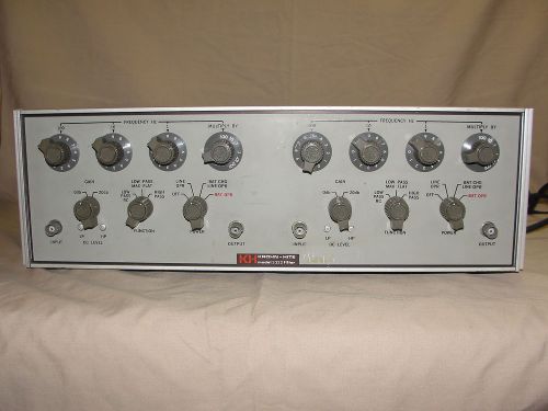 Krohn-Hite 3322 Dual Filter. HP, LP, BP, BR Variable Filter. .001Hz to 99.9KHz