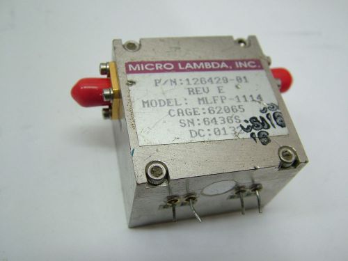 YTF YIG TUNED BANDPASS FILTER  7 - 18GHz  BW   500MHz   MLFP-1114   MICRO LAMBDA