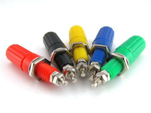 5PCS 4mm Banana Plug Connector Binding Post 5 Color