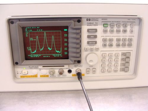 Hp agilent 8591c cable tv spectrum analyzer 1mhz - 1.8ghz + rack mount &amp; opts! for sale