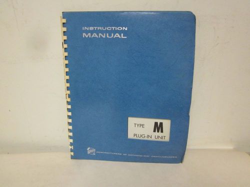 TEKTRONIX TYPE M PLUG-IN UNIT 070-295 INSTUCTION MANUAL