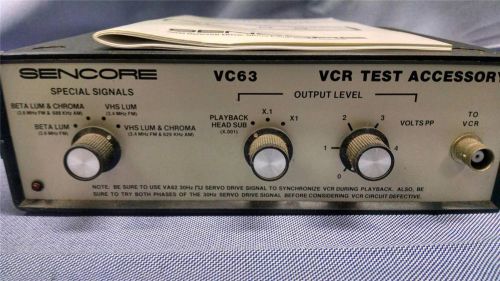 Sencore  VC 63 Test Equipment  with manual