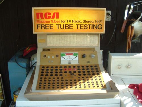 Vintage rare seco rca store display tube tester works! for sale