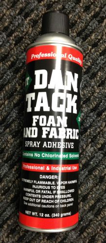 Foam &amp; fabric spray glue/adhesive dan tack 10.2oz. can new item! for sale